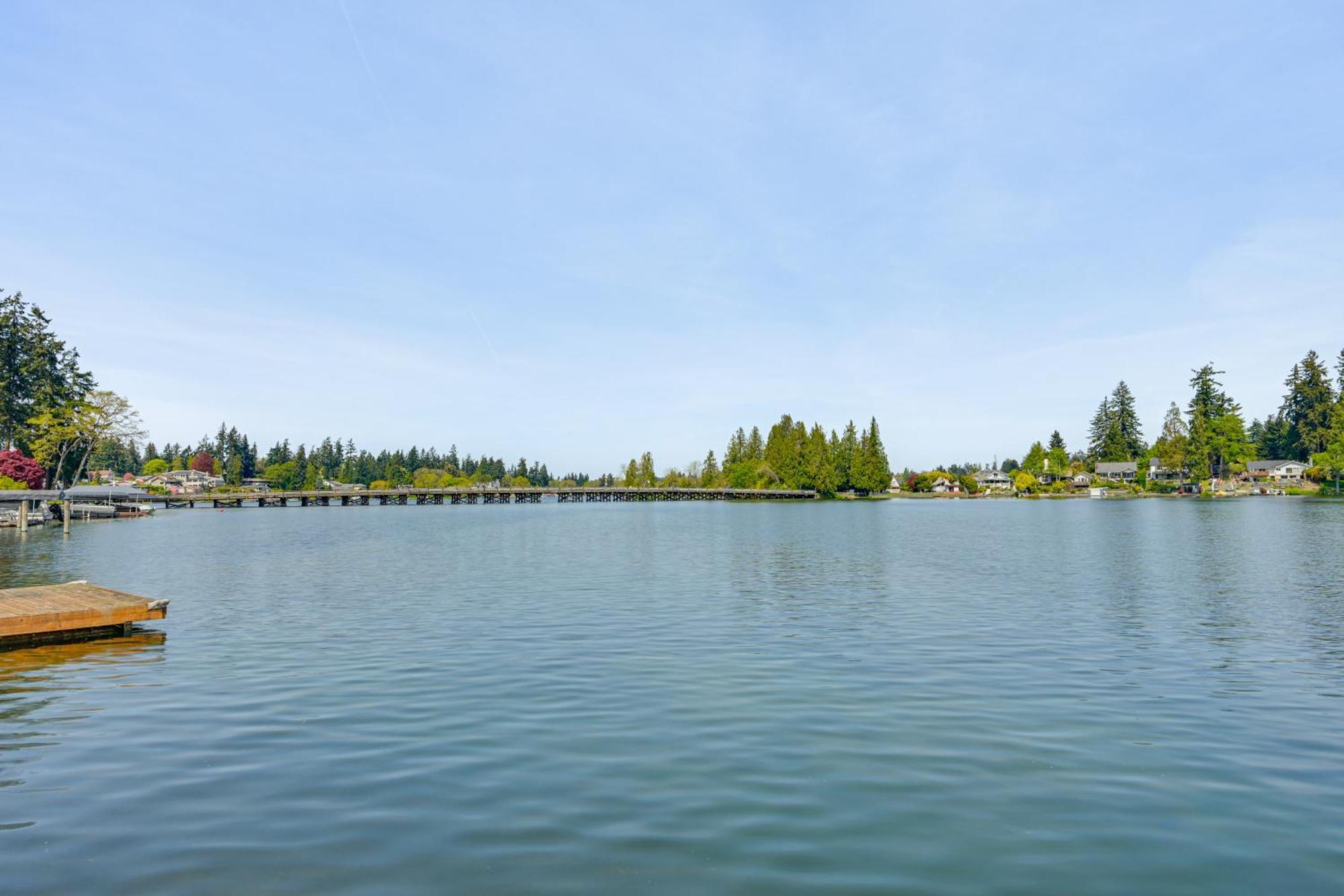 Tacoma Home On Steilacoom Lake With Dock! Extérieur photo